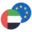 درهم امارات به یورو