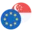یورو به دلار سنگاپور